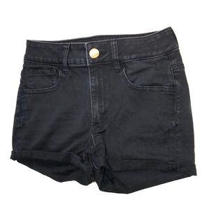 Black high-waisted short
